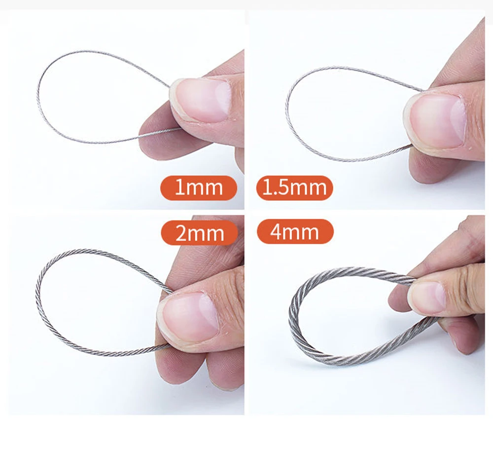 1 1.2 1.5 2 2.5 3 4 5 6 8 10-20mm 304 Stainless Steel Rope Wire Rope Alambre Cable Softer Fishing Lifting Cable 7X19 Structure
1 1.2 1.5 2 2.5 3 4 5 6 8 10-20mm 304 Stainless Steel Rope Wire Rope Alambre Cable Softer Fishing Lifting Cable 7X19 Structure