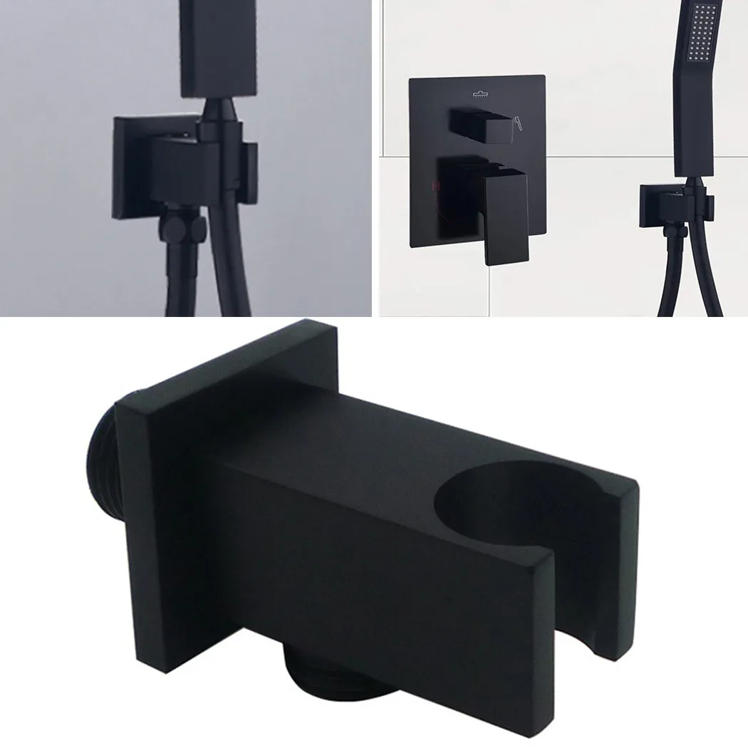 New Shower Elbow Holder Bracket G1/2\\\\\\\" Square Universal Wall-Mounted 3 In 1 40-100N Black For Hand Held Shower Head
New Shower Elbow Holder Bracket G1/2\\\\\\\" Square Universal Wall-Mounted 3 In 1 40-100N Black For Hand Held Shower Head