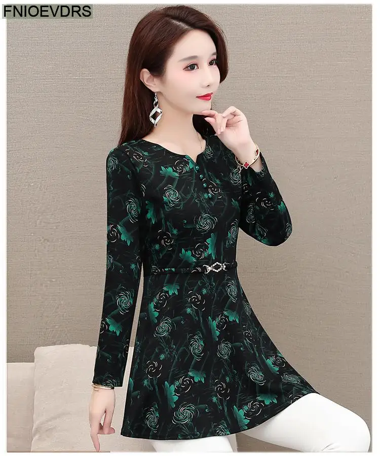 Hot Sales Women 2024 Autumn Winter Elegant Office Lady Basics Shirts Casual Retro Vintage Floral Green Tunic Peplum Tops Blouses Hot Sales Women 2024 Autumn Winter Elegant Office Lady Basics Shirts Casual Retro Vintage Floral Green Tunic Peplum Tops Blouses