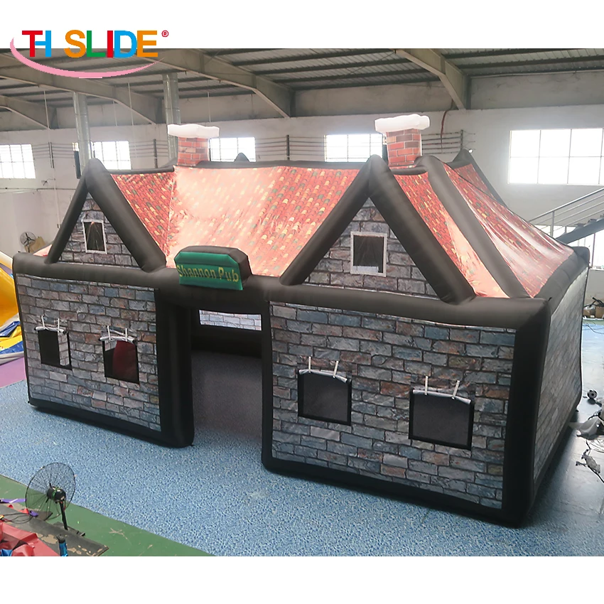 

10x5x5mH full printing new design inflatable pub tent Irish inflatable party tent sale with blower