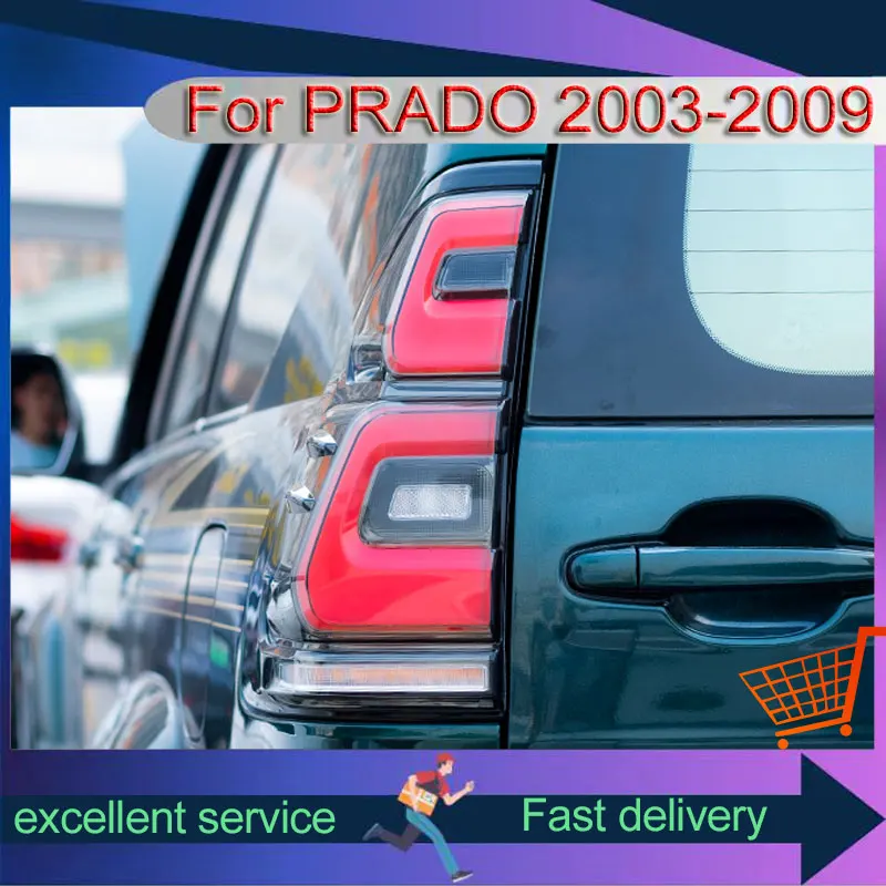 Автомобильный задний фонарь для Toyota 2003-2009 Prado LC120, обновленный задний фонарь, динамический сигнал поворота, тормоз, автомобильные аксессуары
Автомобильный задний фонарь для Toyota 2003-2009 Prado LC120, обновленный задний фонарь, динамический сигнал поворота, тормоз, автомобильные аксессуары