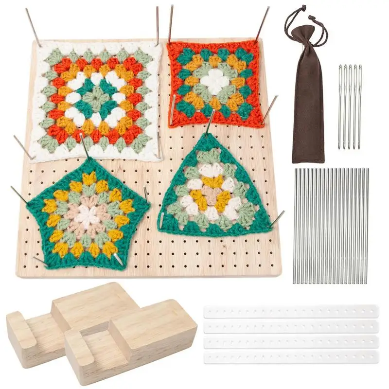 Wooden Blocking Board Granny Crochet Blocking Board Kit With Stainless Steel Wooden Bamboo For Woolen Knitting Sewing Crafting 
Wooden Blocking Board Granny Crochet Blocking Board Kit With Stainless Steel Wooden Bamboo For Woolen Knitting Sewing Crafting