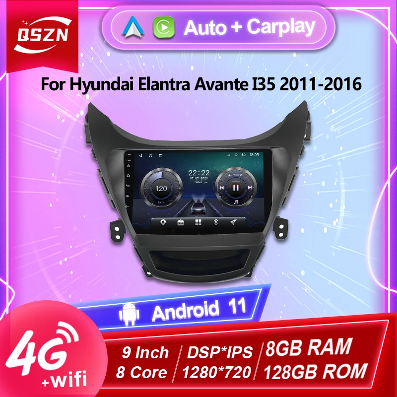 Android 11 Car Radio For Hyundai Elantra Avante I35 2011-2016 Multimedia Video Player Navigaion GPS 2 din 4G DVD Head unit
Android 11 Car Radio For Hyundai Elantra Avante I35 2011-2016 Multimedia Video Player Navigaion GPS 2 din 4G DVD Head unit