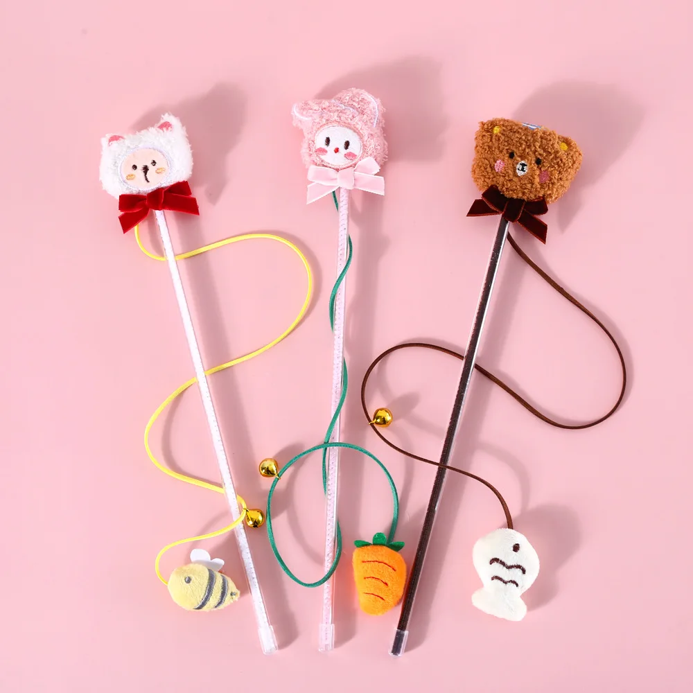 Cat Cartoon Plush Toys with Bell Funny Cat Stick Sun Flower Bean Sprout Pet Interactive Toy Cat Accessories Pet Kitten Toys
Cat Cartoon Plush Toys with Bell Funny Cat Stick Sun Flower Bean Sprout Pet Interactive Toy Cat Accessories Pet Kitten Toys
