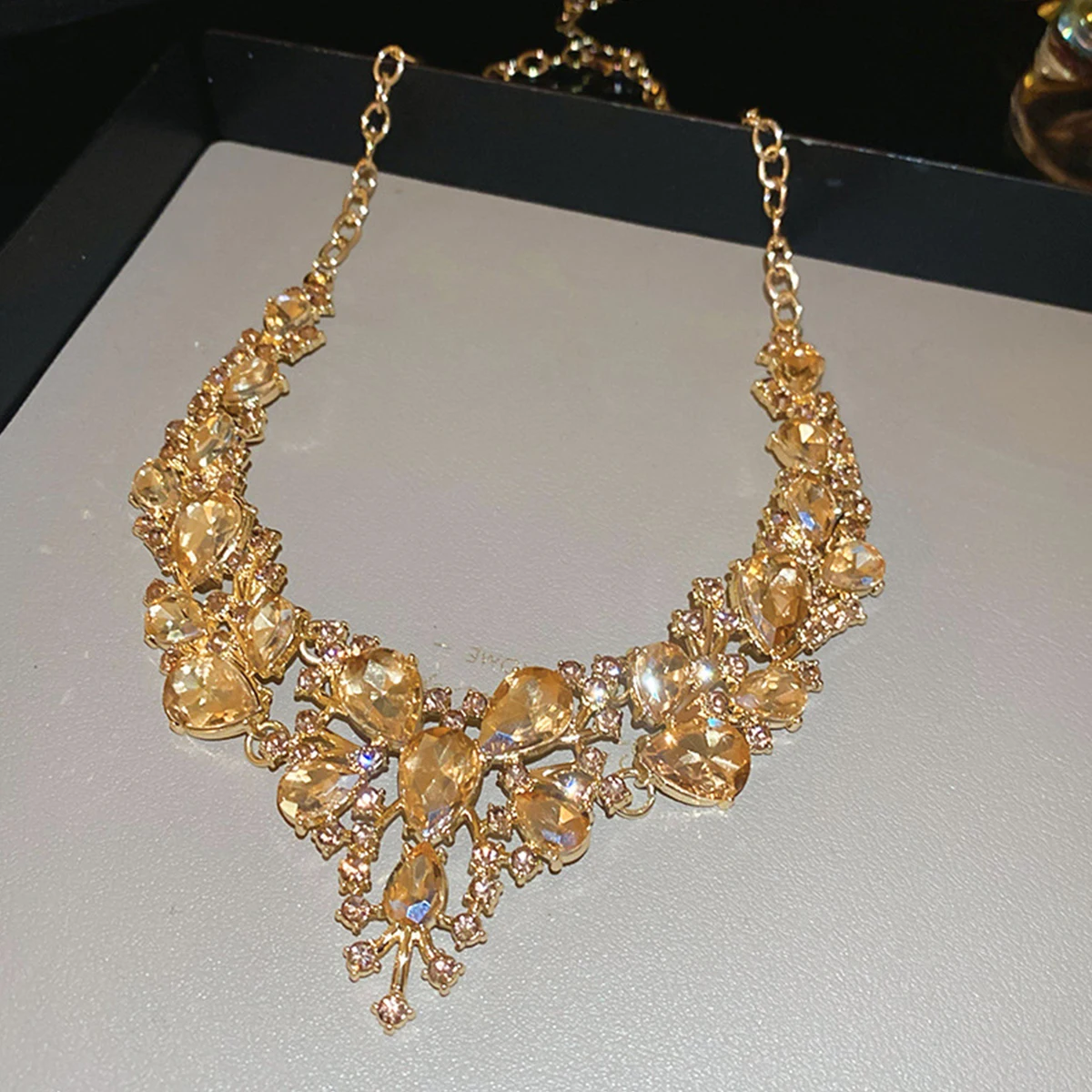 Light Luxury Water Drops Jewelry Set for Women Flash Crystal Glass Necklace Earrings Set Banquet Wedding Anniversary Accessories 4 Mallzona Se003ae1930944355908067bf0616348bs Light Luxury Water Drops Jewelry Set for Women Flash Crystal Glass Necklace Earrings Set Banquet Wedding Anniversary Accessories Mallzona