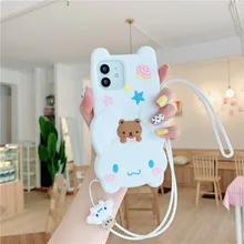 cartoon white Phone case For iphone 12 pro max mini XS MAX X XR SE20 7 8 plus for 11 pro max Soft silicone cute cover With Strap
cartoon white Phone case For iphone 12 pro max mini XS MAX X XR SE20 7 8 plus for 11 pro max Soft silicone cute cover With Strap