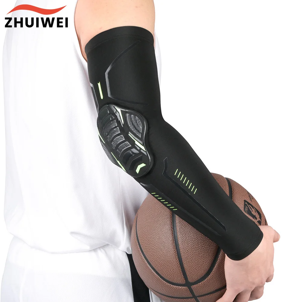 

1pcs Elastic Gym Sport Basketball Arm Sleeve Crashproof Honeycomb Elbow Support Pads Elbow Protector Guard Sports Gear