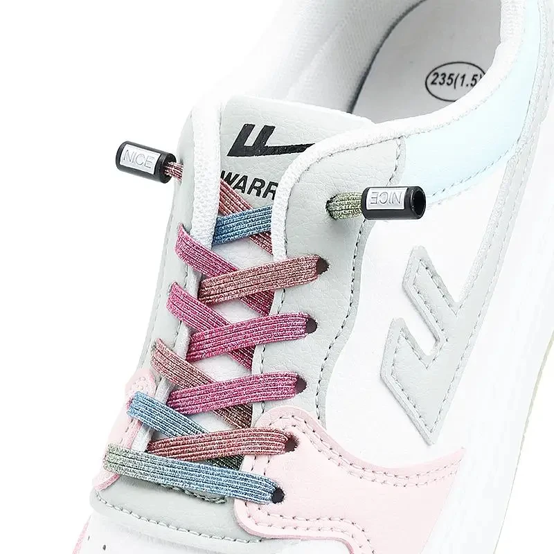 Elastic Shoe Laces Without Ties Colorful Shoelaces For Sneakers Men And Women Fashion Lazy Shoes Lace Fast Rubber band 1 Pair
Elastic Shoe Laces Without Ties Colorful Shoelaces For Sneakers Men And Women Fashion Lazy Shoes Lace Fast Rubber band 1 Pair