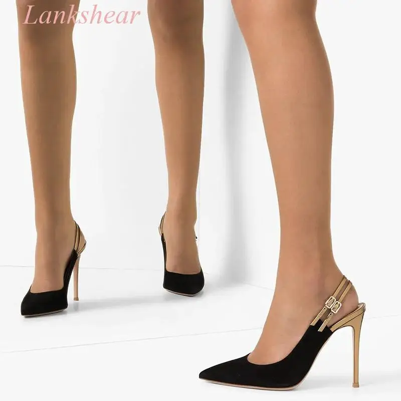 Women's Pointed Close Toe Ankle Strap Sandals Slip On Fashion High Heel Pumps Leather Slingback Shoes Large Size 34-46
Women's Pointed Close Toe Ankle Strap Sandals Slip On Fashion High Heel Pumps Leather Slingback Shoes Large Size 34-46