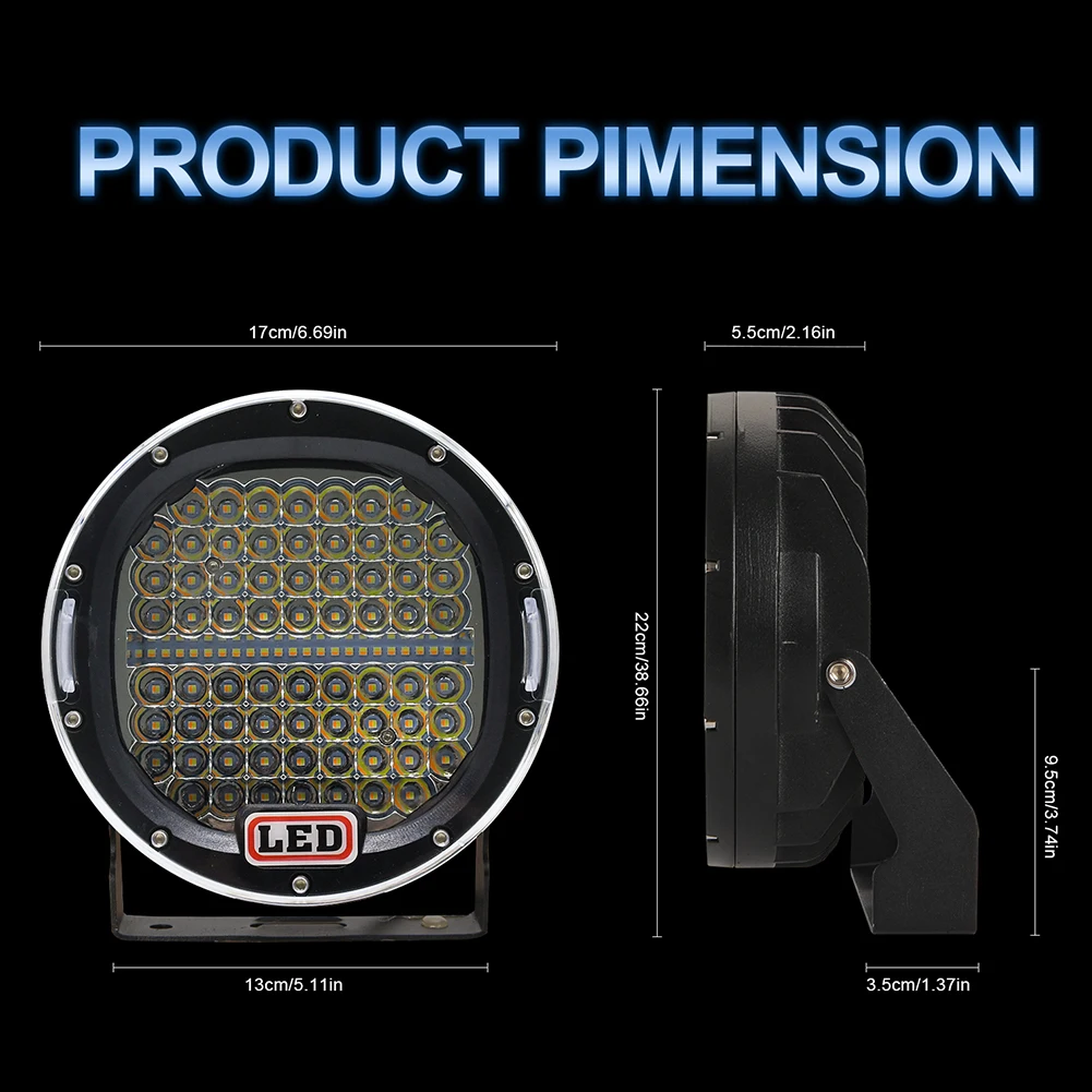 Brand New Headlight Part OffRoad Round Truck 30000LM 9-30V DC Accessories Driving Fog Lamp LED Work Light Spot
Brand New Headlight Part OffRoad Round Truck 30000LM 9-30V DC Accessories Driving Fog Lamp LED Work Light Spot