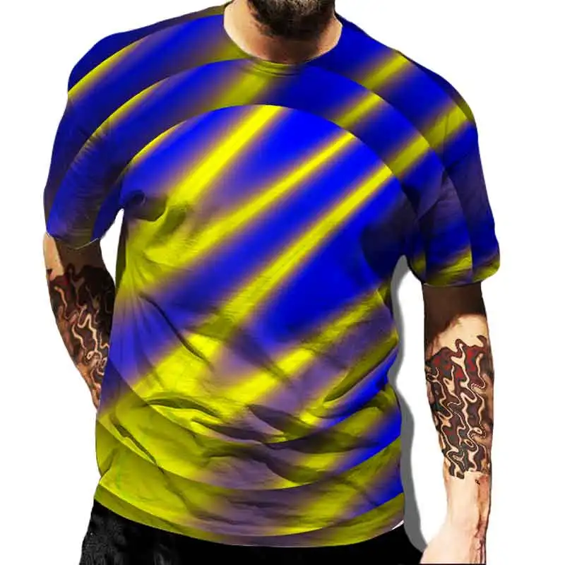 New Men's T-Shirt Vortex Pattern 3D Printing Casual Fashion Top Lightweight Breathable Short Sleeves Streetwear Fashion Clothing
New Men's T-Shirt Vortex Pattern 3D Printing Casual Fashion Top Lightweight Breathable Short Sleeves Streetwear Fashion Clothing