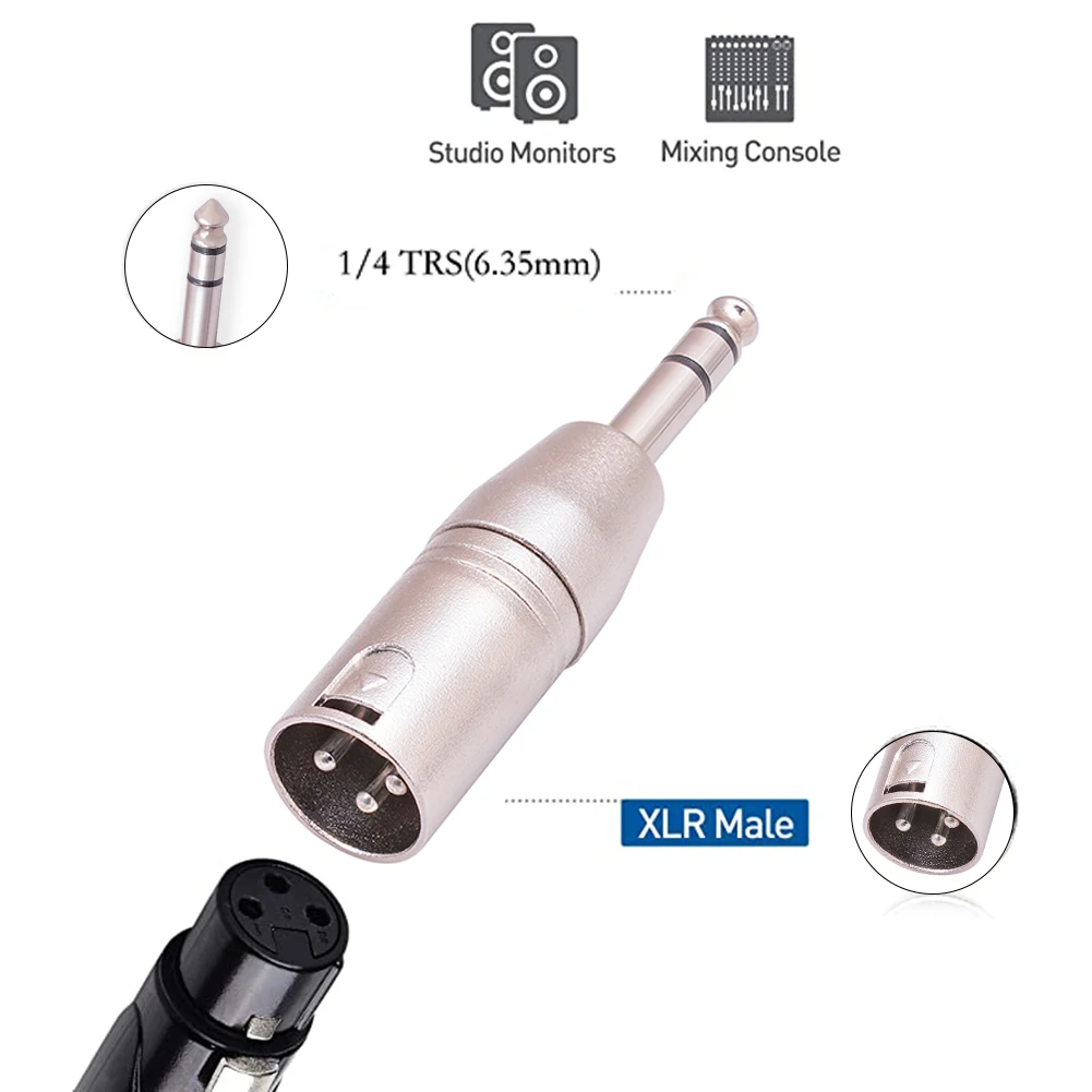 Совершенно новый аудиоадаптер для подключения 1/4 дюйма 6,35 мм переходник интерфейса «штырь-штырь» переходник для микрофона
Совершенно новый аудиоадаптер для подключения 1/4 дюйма 6,35 мм переходник интерфейса «штырь-штырь» переходник для микрофона