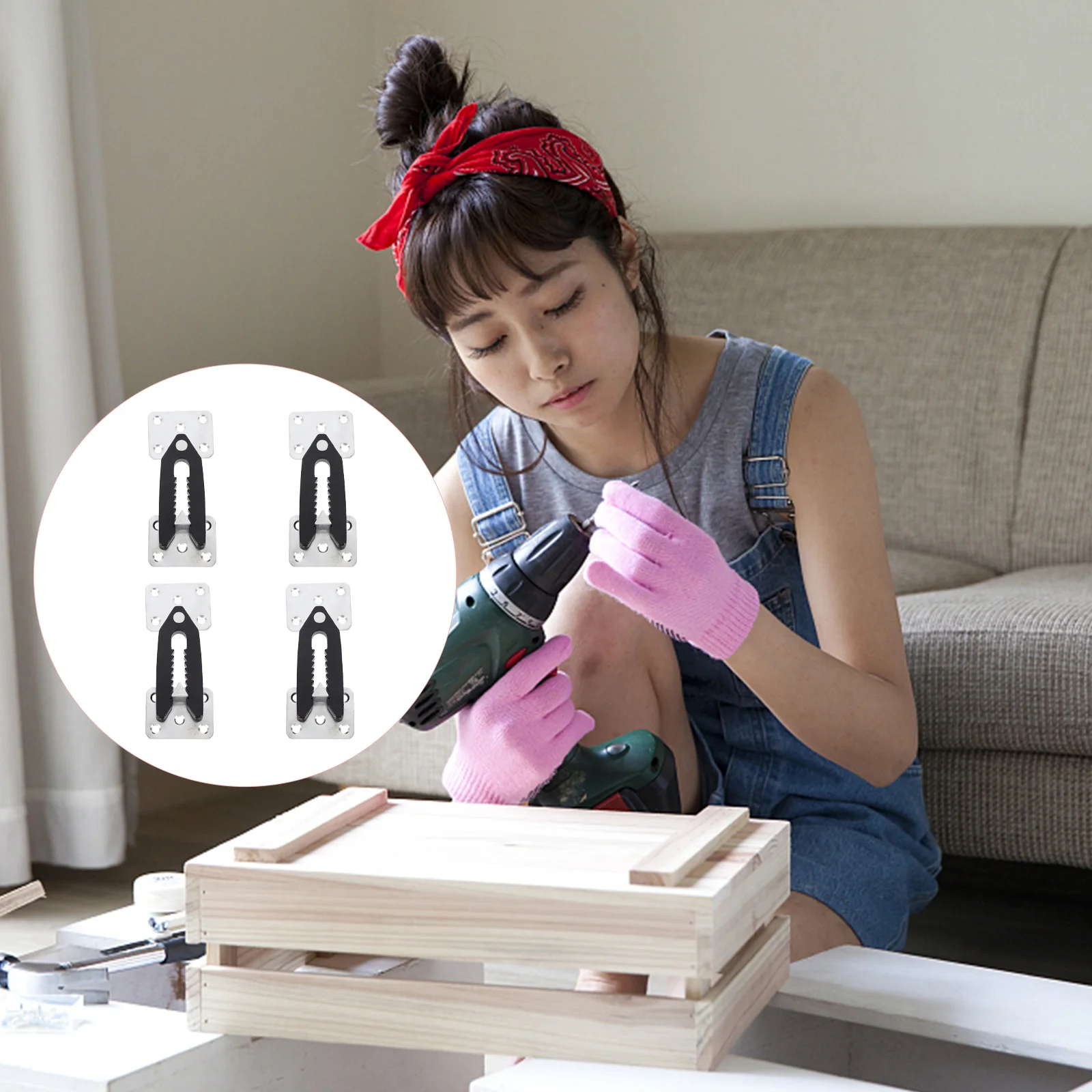 4 Pcs Combination Sofa Connector Hook Sectional Couch Joint Snap Plastic Connectors for Furniture
4 Pcs Combination Sofa Connector Hook Sectional Couch Joint Snap Plastic Connectors for Furniture