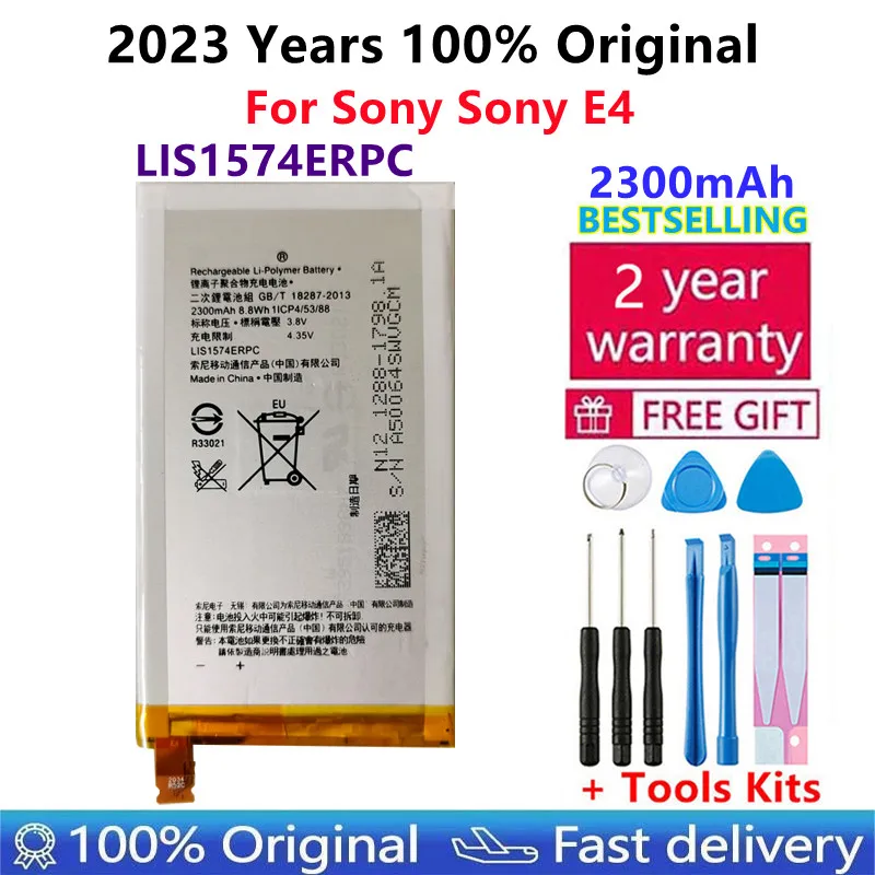 Original 2300mAh LIS1574ERPC Battery For Sony Xperia E4 E4G Dual E2104 E2105 E2114 E2115 E2124 E2003 E2006 E2053 E2033 Batteries
Original 2300mAh LIS1574ERPC Battery For Sony Xperia E4 E4G Dual E2104 E2105 E2114 E2115 E2124 E2003 E2006 E2053 E2033 Batteries