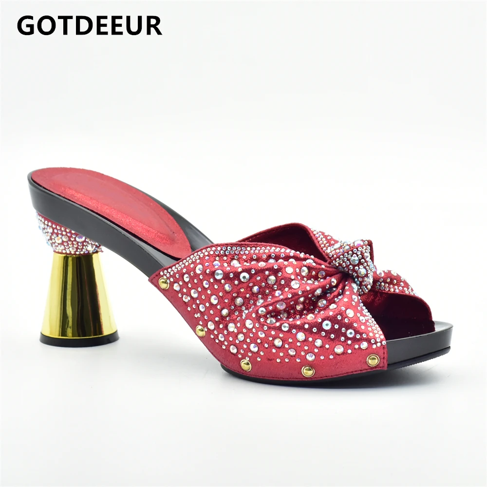Latest Design Women Shoes Summer 2023 Shoes Woman High Heel Nigerian Women Wedding Shoes Decorated with Rhinestone Party Shoes
Latest Design Women Shoes Summer 2023 Shoes Woman High Heel Nigerian Women Wedding Shoes Decorated with Rhinestone Party Shoes