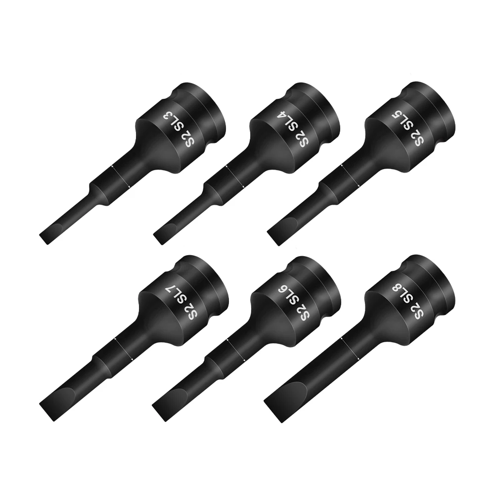 Socket Adapter SL3-SL8 3/8inch Slotted Screwdriver Bit For Impact Drive Socket Wrench Adapter Head For Power Spanner Tool
Socket Adapter SL3-SL8 3/8inch Slotted Screwdriver Bit For Impact Drive Socket Wrench Adapter Head For Power Spanner Tool