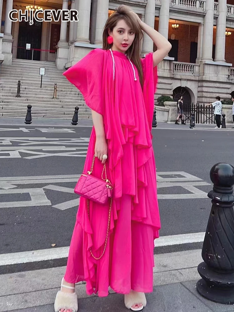 CHICEVER Women Summer Midi Dress Long Dresses 2022 Elegant For Women Clothing Fashion O Neck Long Sleeve Loose Plain New Style
CHICEVER Women Summer Midi Dress Long Dresses 2022 Elegant For Women Clothing Fashion O Neck Long Sleeve Loose Plain New Style