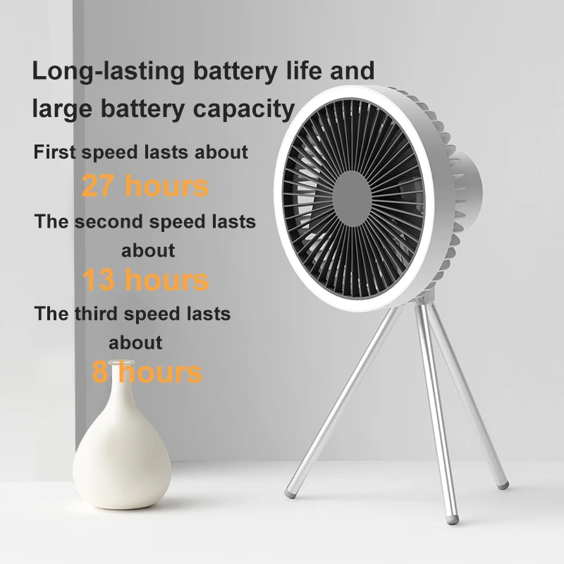 Wireless Fan 10000mAh Tripod Camping Fan USB With Power Bank Light Rechargeable Desktop Portable Ceiling Electric Fan
Wireless Fan 10000mAh Tripod Camping Fan USB With Power Bank Light Rechargeable Desktop Portable Ceiling Electric Fan