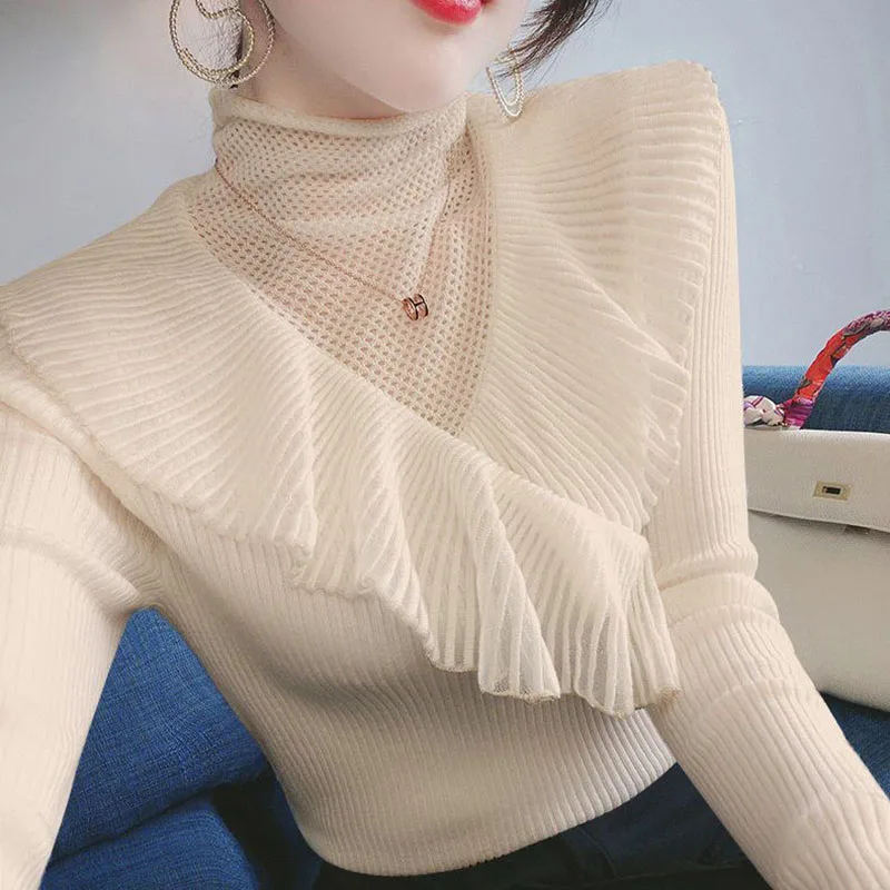 Stylish Solid Color Spliced Hollow Out Gauze Lace Sweaters Female Clothing 2022 Autumn New Casual Pullovers Loose Korean Tops
Stylish Solid Color Spliced Hollow Out Gauze Lace Sweaters Female Clothing 2022 Autumn New Casual Pullovers Loose Korean Tops