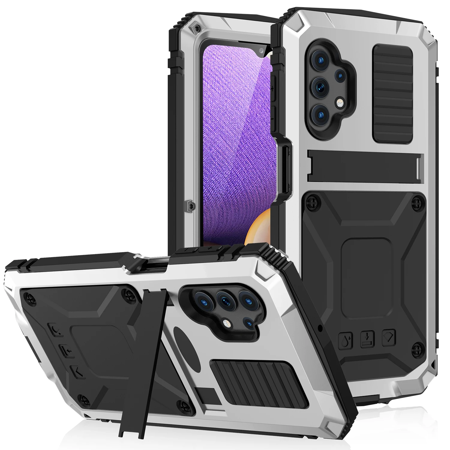R-JUST Military Grade Shockproof Kickstand Armor Case for Samsung Galaxy A32 M32 Full Protection Heavy Duty Defender Rugged Case
R-JUST Military Grade Shockproof Kickstand Armor Case for Samsung Galaxy A32 M32 Full Protection Heavy Duty Defender Rugged Case