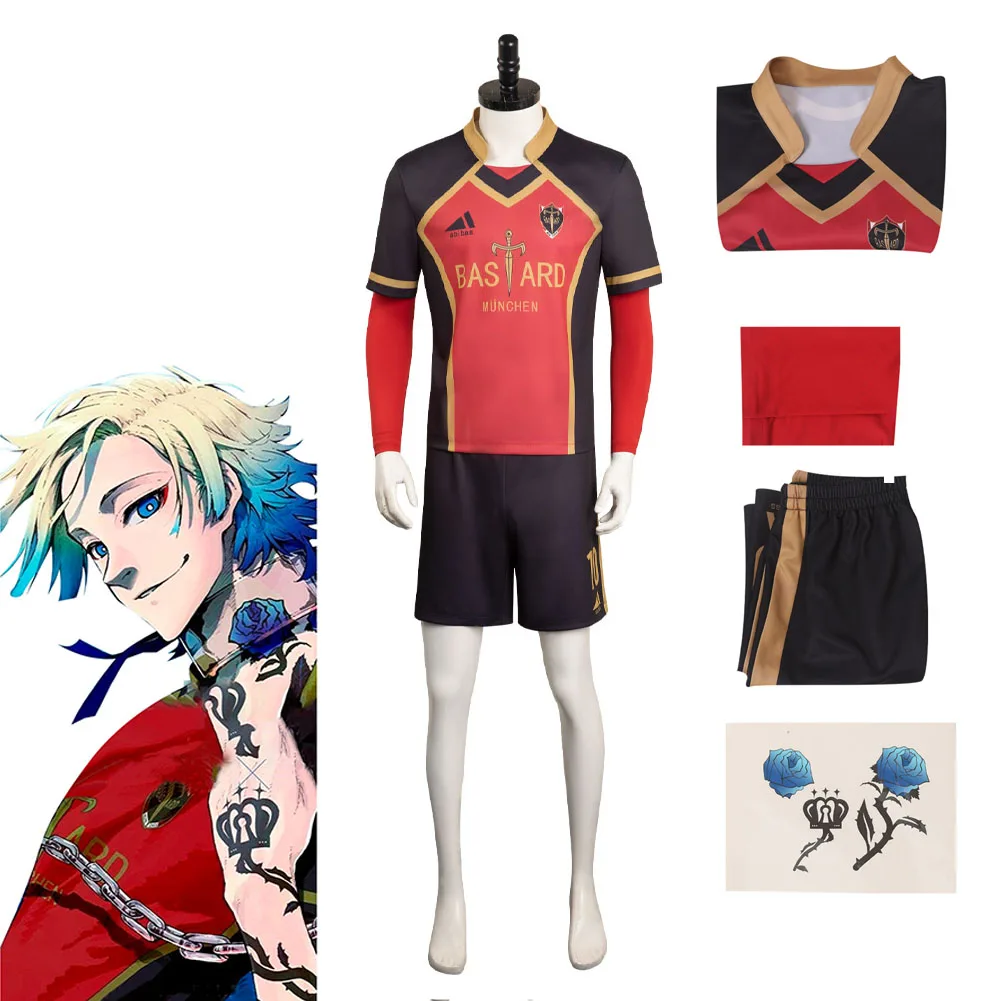 Anime Blue Lock Michelle Kaiser Cosplay Costume Man Male Tops Shorts Fantasia Halloween Carnival Party Role Disguise Suit
Anime Blue Lock Michelle Kaiser Cosplay Costume Man Male Tops Shorts Fantasia Halloween Carnival Party Role Disguise Suit
