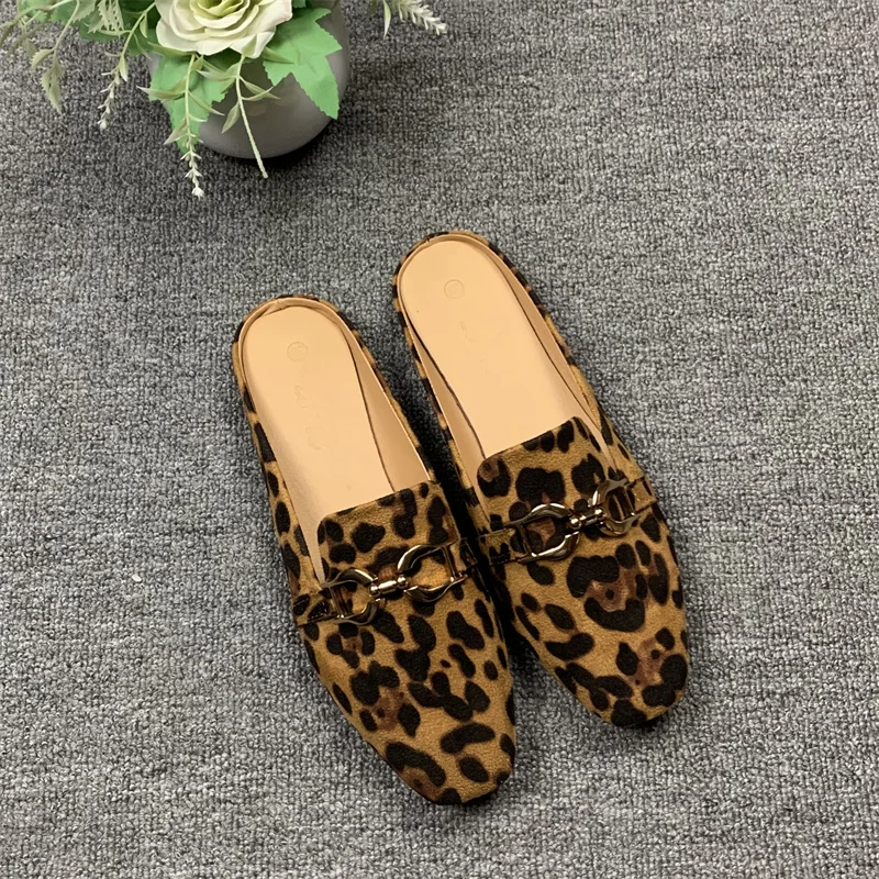 2023 Women's Slippers Indoor Square Toe Low Heel Ladies Mullers Fashion Vintage Female New leopard print lazy outer wear sandal
2023 Women's Slippers Indoor Square Toe Low Heel Ladies Mullers Fashion Vintage Female New leopard print lazy outer wear sandal