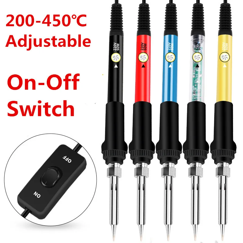 110V/220V Adjustable Temperature Electric Soldering Iron Portable Constant Temperature Welding Tool Home Welding Repair Tools
110V/220V Adjustable Temperature Electric Soldering Iron Portable Constant Temperature Welding Tool Home Welding Repair Tools