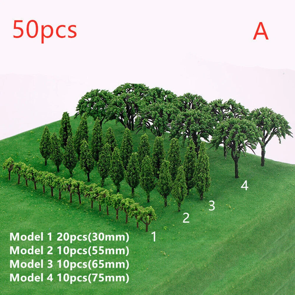 

Practical Useful Durable High Quality 100% Brand New Model Trees Scenery Model Train DIY Diorama Green Handmade