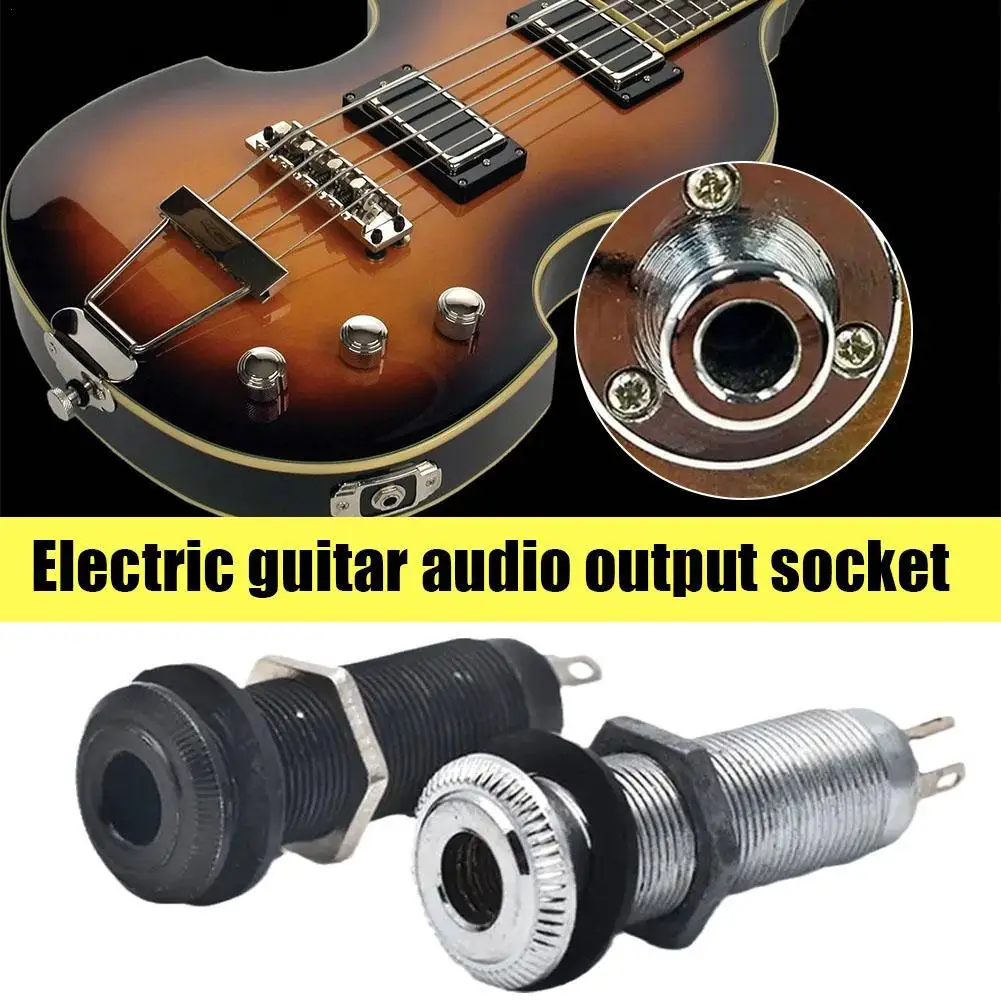 Electric Guitar Audio Output Socket 6.35mm Socket Stereo for Most Electric Guitars Basses Guitar Musical Instrument Accessories
Electric Guitar Audio Output Socket 6.35mm Socket Stereo for Most Electric Guitars Basses Guitar Musical Instrument Accessories
