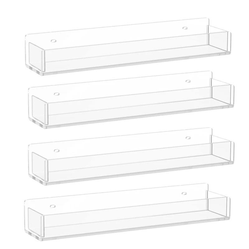 Wall Mounted Spice Rack Organizer,Clear Acrylic Spice Shelf Storage Holder for Wall Kitchen Pantry Cabinet Door 4 Pack
Wall Mounted Spice Rack Organizer,Clear Acrylic Spice Shelf Storage Holder for Wall Kitchen Pantry Cabinet Door 4 Pack