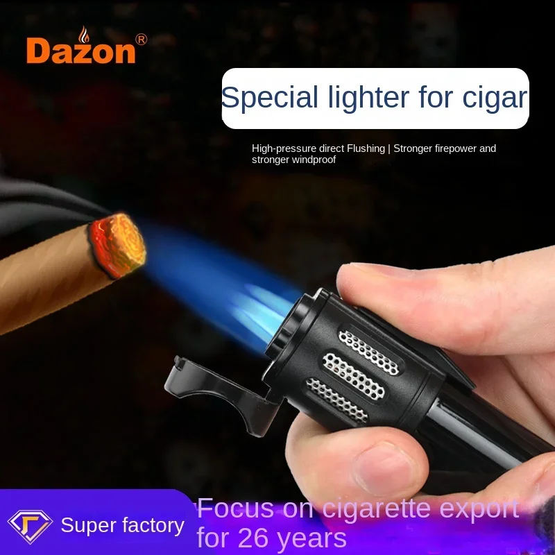 Wholesaleportablethreestraight cigar torch welding torch outdoor barbecue moxibustion ignition windproof lighter multifunctional
Wholesaleportablethreestraight cigar torch welding torch outdoor barbecue moxibustion ignition windproof lighter multifunctional