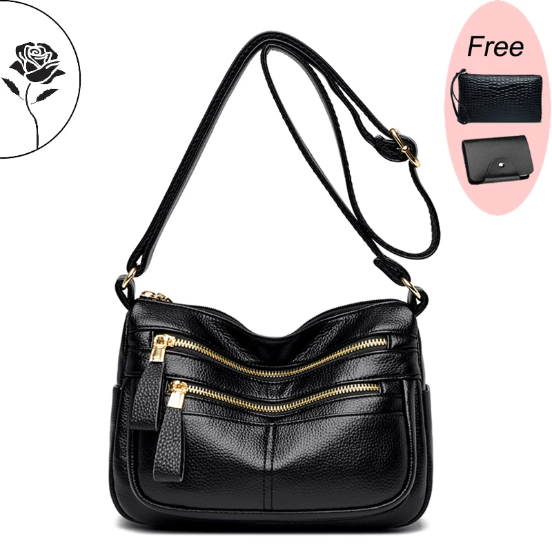 

2024 New Soft Leather Messenger Bag Fashion Luxury Handbags Wome's Designer Handbags High Quailty Shoulder Bags Tote Sac A Main