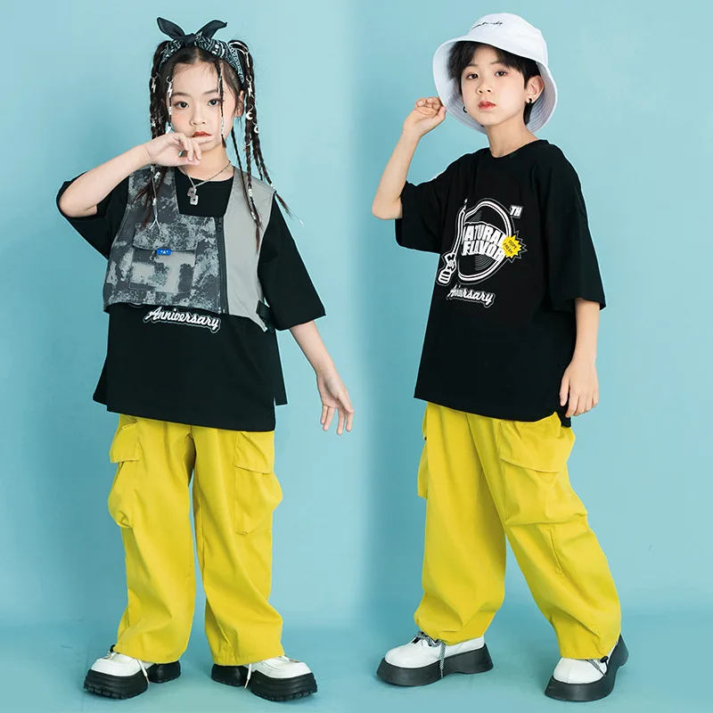 New Kids Hip Hop Clothing Gray Vest Top Baggy Pants for Girl Boy Jazz Dance Costumes Teen Street Showing Clothes 6 8 10 12 14 Y
New Kids Hip Hop Clothing Gray Vest Top Baggy Pants for Girl Boy Jazz Dance Costumes Teen Street Showing Clothes 6 8 10 12 14 Y