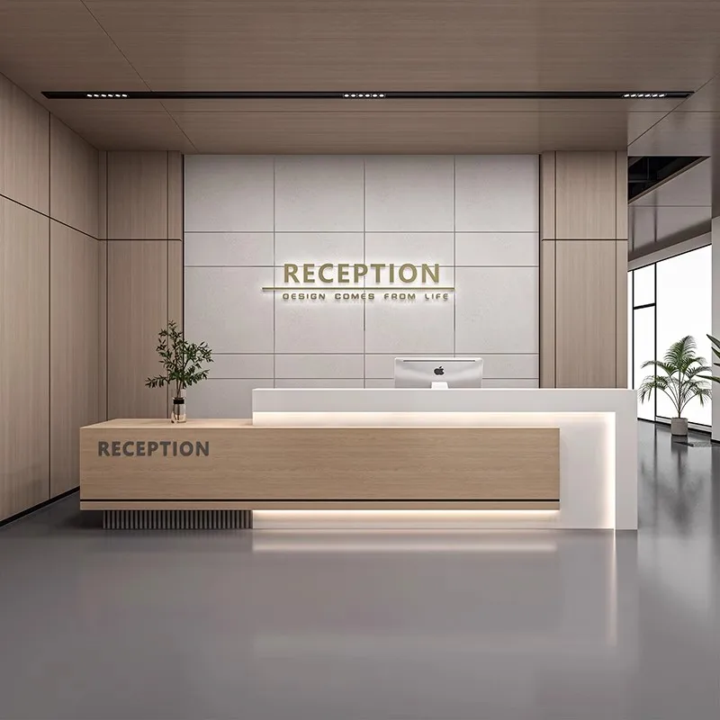 

Spa Front Reception Desk Beauty Salon Clinic Hotel Modern Cashier Counter Shop Retail Shop Theke Rezeption Commercial Furniture