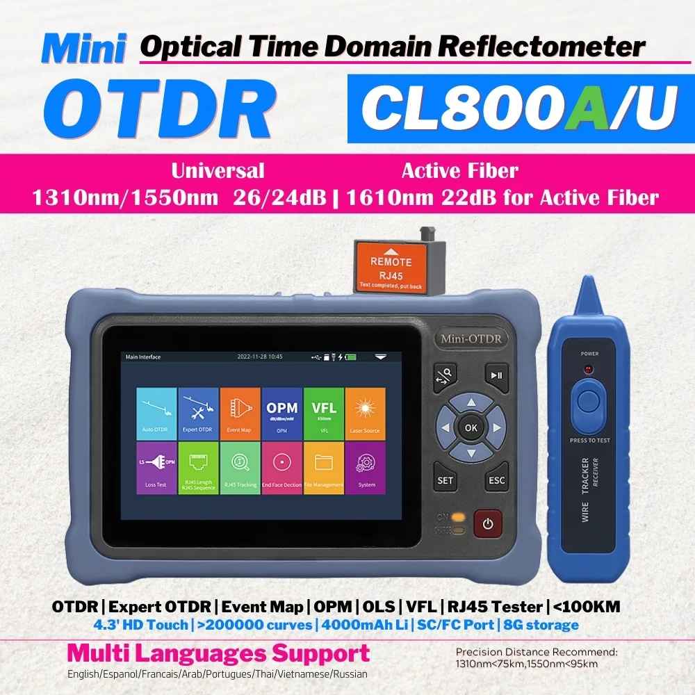 Mini OTDR OPM OLS VFL карта событий, встроенная 60-100 км 1310 нм, активное волокно, многов-1, оптический временной рефлектометр
Mini OTDR OPM OLS VFL карта событий, встроенная 60-100 км 1310 нм, активное волокно, многов-1, оптический временной рефлектометр