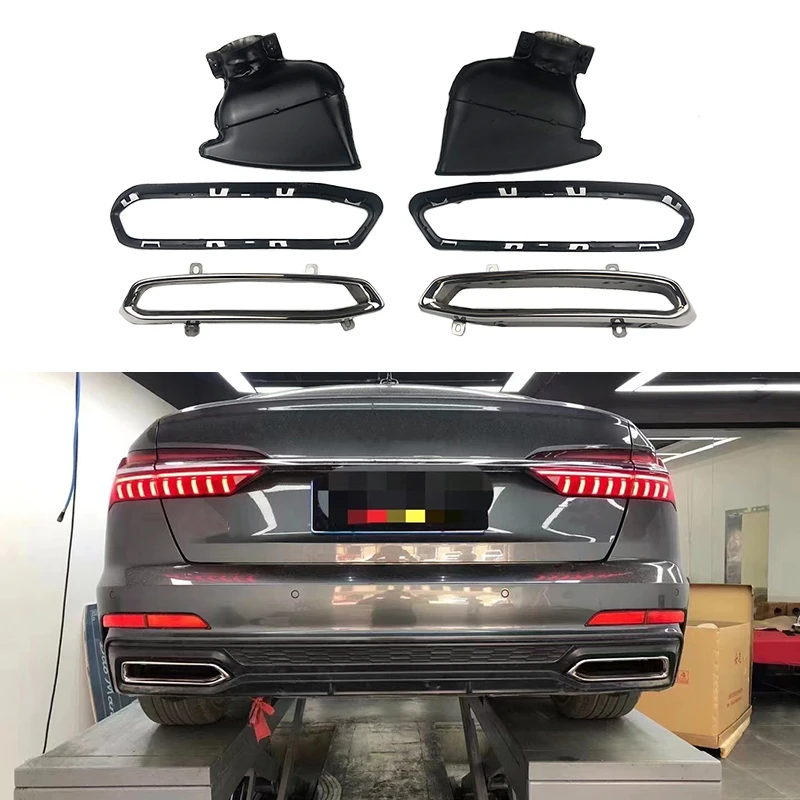 Fit for Audi A6C8 High-quality ABS black or silver modified exhaust pipe high quality exhaust easy installation
Fit for Audi A6C8 High-quality ABS black or silver modified exhaust pipe high quality exhaust easy installation