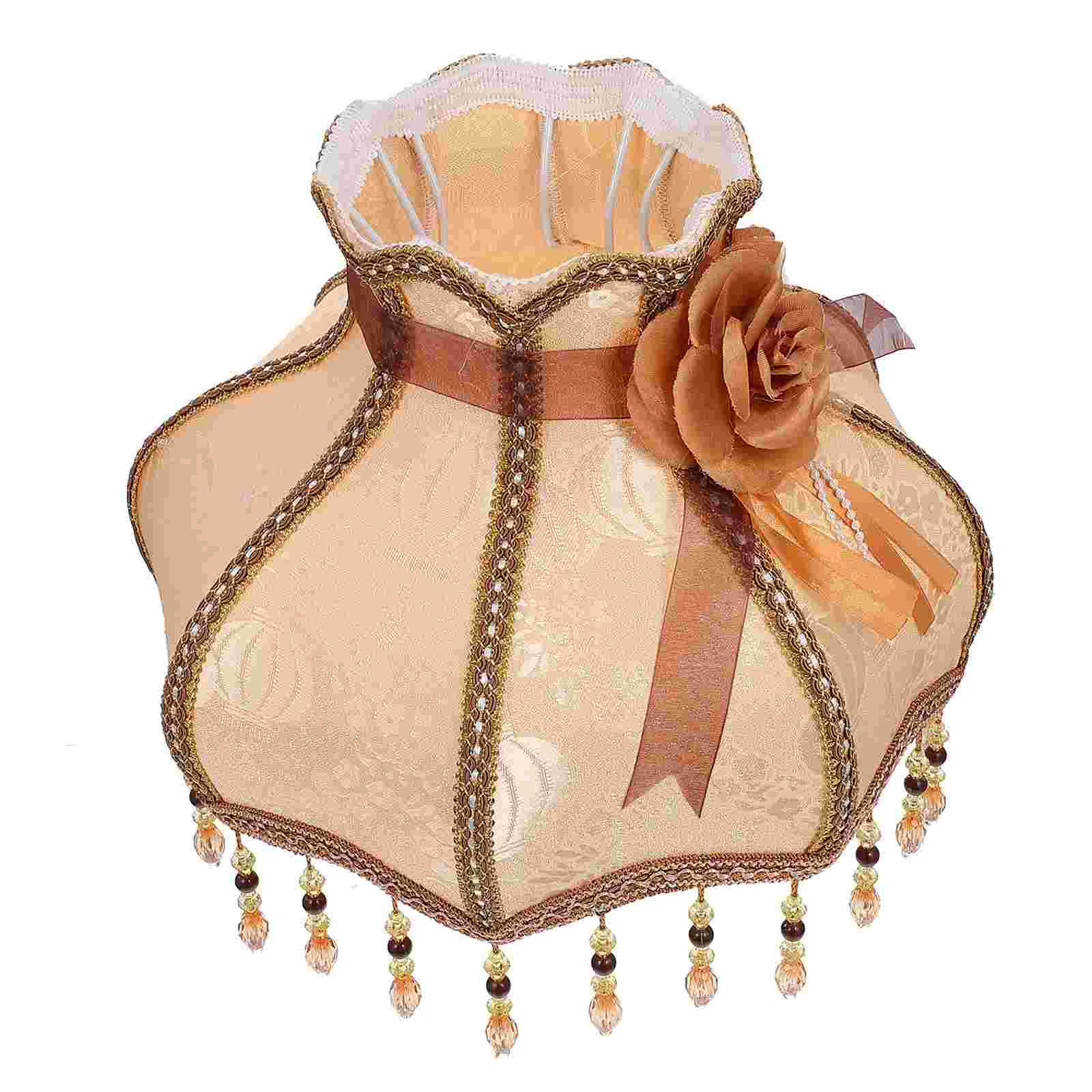 

Lamp Lampshade Shade Cloth Light Cover Drum Wall Art Small Clip Chandelier Lace Home Bulb Shades Accessory Minitable