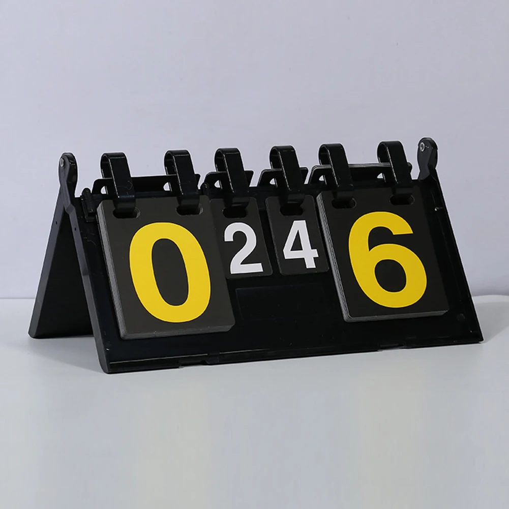 1pc 6 Digits Flip Scoreboard Tabletop Score Flipper Football Flip Score Keeper For Basketball Triangular-Base Design
1pc 6 Digits Flip Scoreboard Tabletop Score Flipper Football Flip Score Keeper For Basketball Triangular-Base Design
