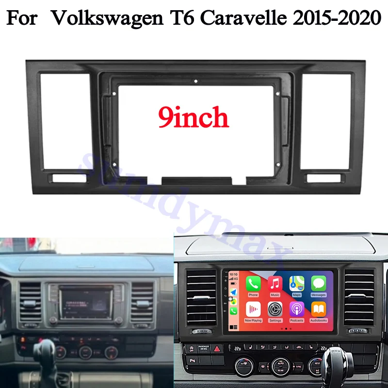 9-дюймовая Автомобильная радиоустановка Fascia Для Volkswagen T6 Caravelle 2015 -2020, рамная пластина, адаптер, монтажная панель, комплект ободка 
9-дюймовая Автомобильная радиоустановка Fascia Для Volkswagen T6 Caravelle 2015 -2020, рамная пластина, адаптер, монтажная панель, комплект ободка