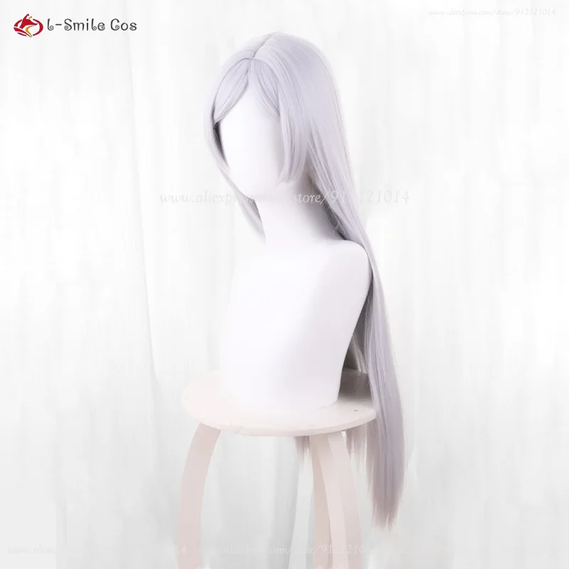 Frierenn Cosplay Perücke 65cm Silberweiß Synthetik Hitzebeständig Anime Halloween 42 Frierenn Cosplay Perücke 65cm Silberweiß Synthetik Hitzebeständig Anime Halloween 31