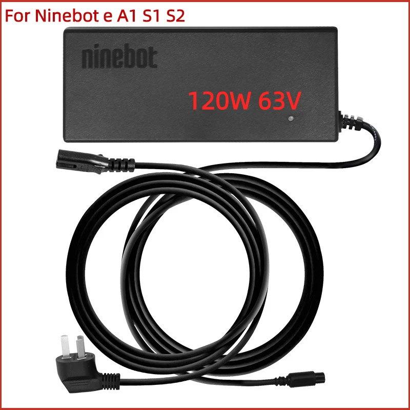 

120W 63V Original Quick Charger for Ninebot Balanced Vehicle A1 S1 S2 MiniPro Mini Skateboard Charger Accessories