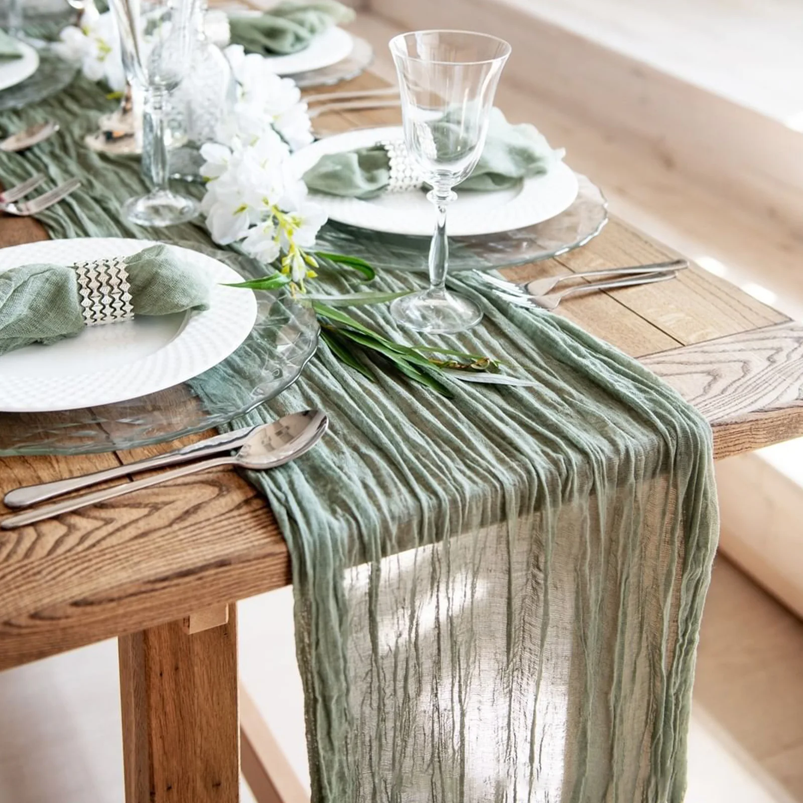 Gauze Table Runner Dinning Decoration 27.5x160 Inches Rustic Country Boho Beach Wedding Party Table Decor Christmas Table Runne
Gauze Table Runner Dinning Decoration 27.5x160 Inches Rustic Country Boho Beach Wedding Party Table Decor Christmas Table Runne