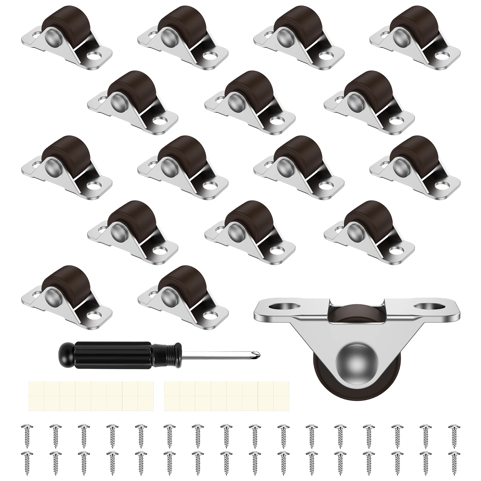 16Pcs Caster Wheels Set Rubber Non Swivel Casters 17.6lbs Weight Capacity Per Wheel Heavy Duty Fixed Stationary Wheel with
16Pcs Caster Wheels Set Rubber Non Swivel Casters 17.6lbs Weight Capacity Per Wheel Heavy Duty Fixed Stationary Wheel with