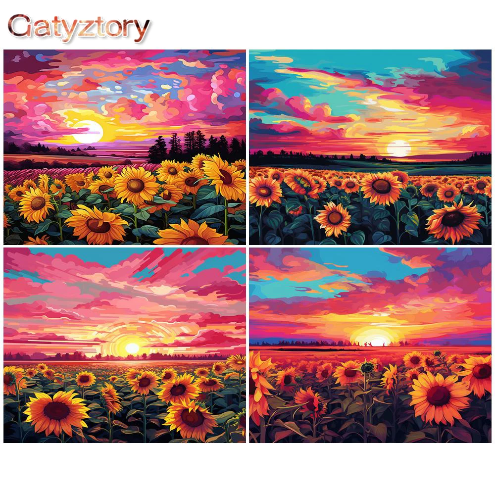 GATYZTORY DIY Painting By Numbers Sunflower HandPainted Scenery Oil Painting Adults Kit Kill Time Unique Gift For Home Wall Deco
GATYZTORY DIY Painting By Numbers Sunflower HandPainted Scenery Oil Painting Adults Kit Kill Time Unique Gift For Home Wall Deco