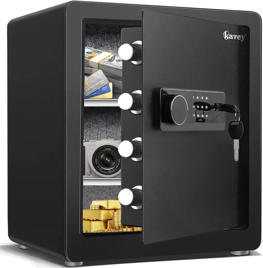 2.0 Cub Safe Box, Home Safe with Backlit Touch Screen Keypad and Dual Alarm System, Money Safe W/ Mute Function LED Light
2.0 Cub Safe Box, Home Safe with Backlit Touch Screen Keypad and Dual Alarm System, Money Safe W/ Mute Function LED Light