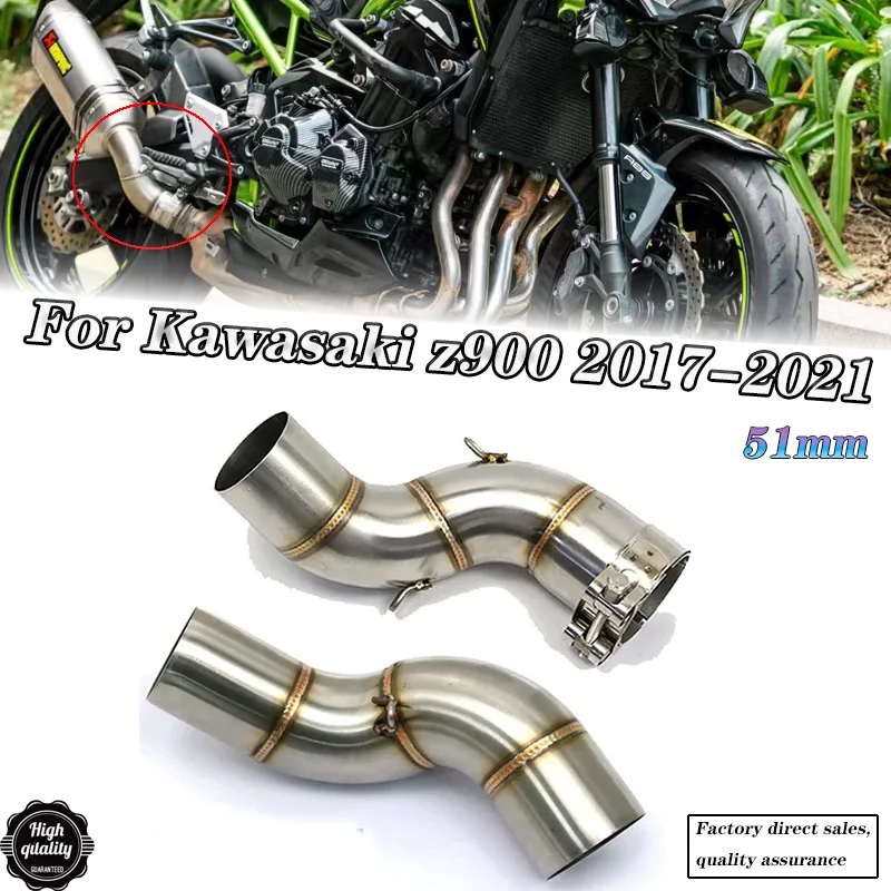 For Kawasaki z900 2017-2021 z900 51mm exhaust Middle Pipe Motorcycle exhaust system exhaust pipe Modify z900 Kawasaki
For Kawasaki z900 2017-2021 z900 51mm exhaust Middle Pipe Motorcycle exhaust system exhaust pipe Modify z900 Kawasaki