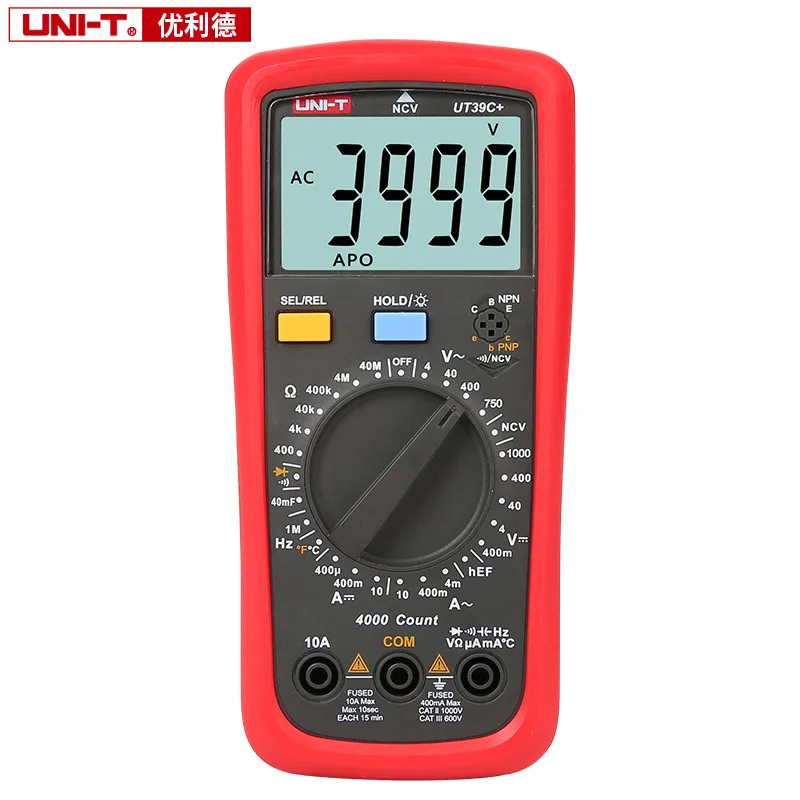 UNI-T UT39C + мультиметр, многофункциональный фотомультиметр, высокоточный цифровой дисплей, электрический Универсальный измеритель
UNI-T UT39C + мультиметр, многофункциональный фотомультиметр, высокоточный цифровой дисплей, электрический Универсальный измеритель