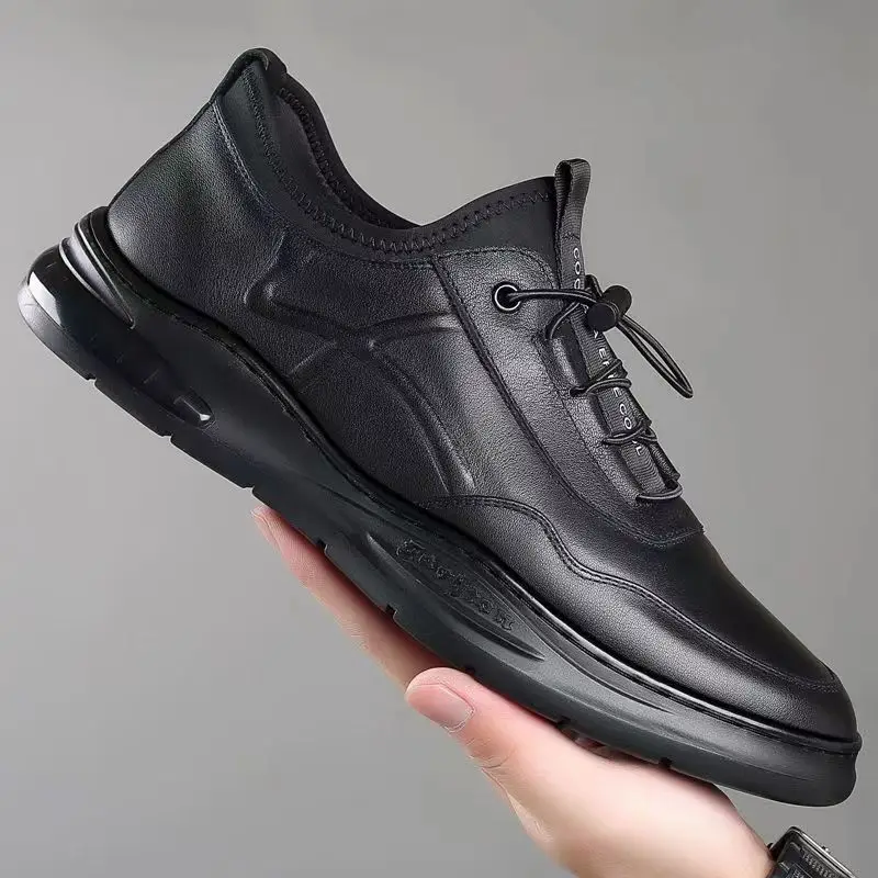Leather Men's Business Casual Shoes Breathable Comfortable No Slip Versatile Shoes Loafers Men Sneakers Chaussures Homme2023
Leather Men's Business Casual Shoes Breathable Comfortable No Slip Versatile Shoes Loafers Men Sneakers Chaussures Homme2023