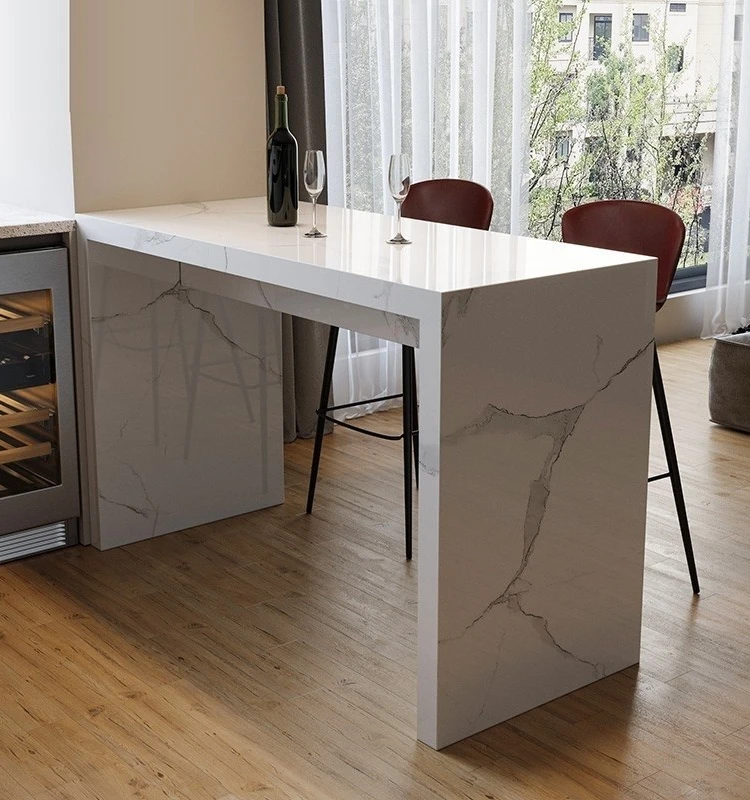 Integrated island dining table, solid wood bar counter, kitchen, small household multi-functional bar counter
Integrated island dining table, solid wood bar counter, kitchen, small household multi-functional bar counter