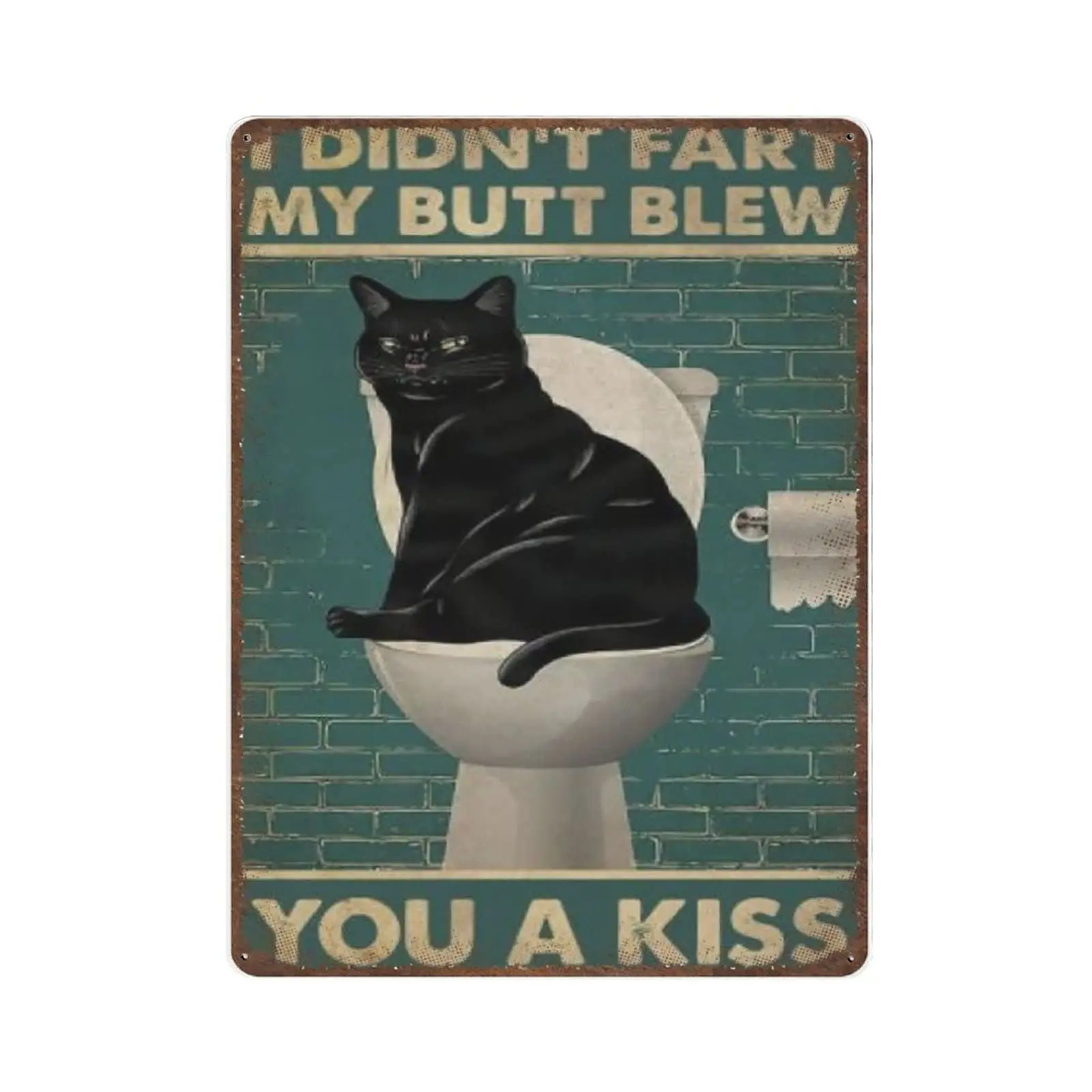 Retro Thick Metal Tin Sign-Black Cat I Didn't Fart My Butt Blew You A Kiss Tin Sign -Novelty Posters,Home Decor Wall Art,Fun
Retro Thick Metal Tin Sign-Black Cat I Didn't Fart My Butt Blew You A Kiss Tin Sign -Novelty Posters,Home Decor Wall Art,Fun